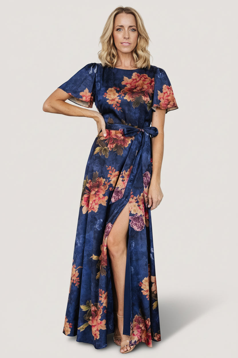 Baltic Born Womens Colina Maxi Dress | Navy Floral | Size: Medium Baltic Born Womens Colina Maxi Dress | Navy Floral | Size: Medium