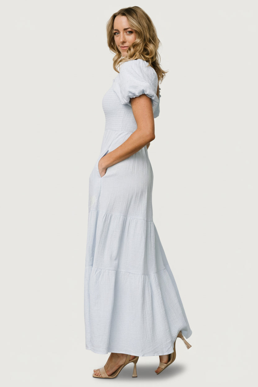Carrington Maxi Dress | Light Blue