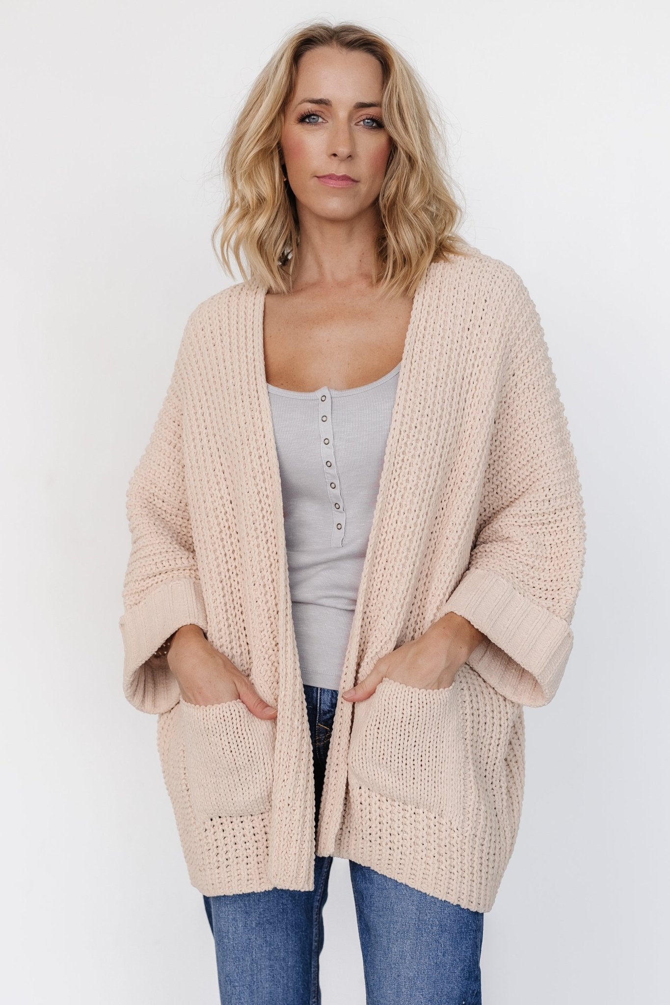 Cybele Oversized Cardigan Natural - Main Image