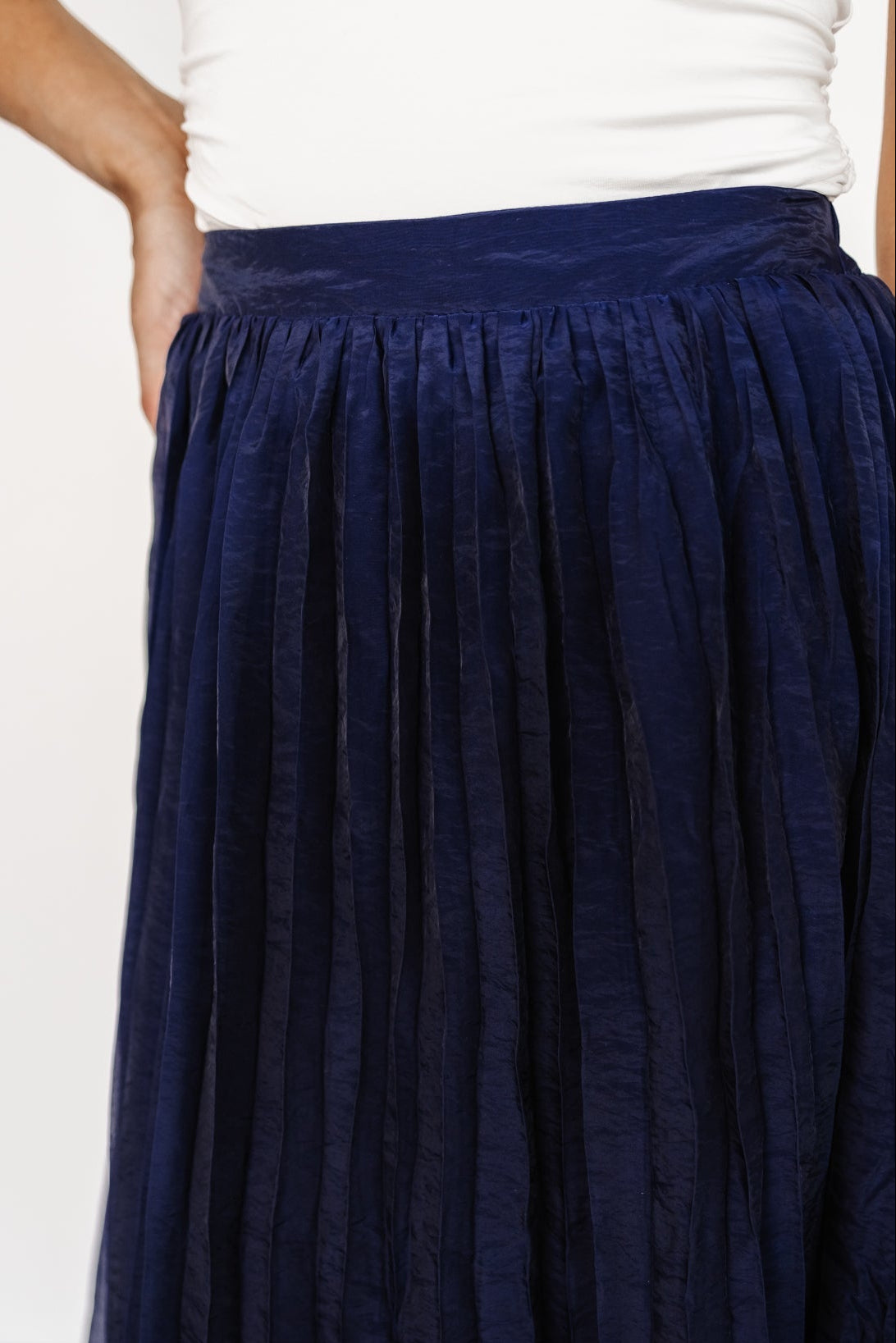 Cyra Midi Skirt | Navy