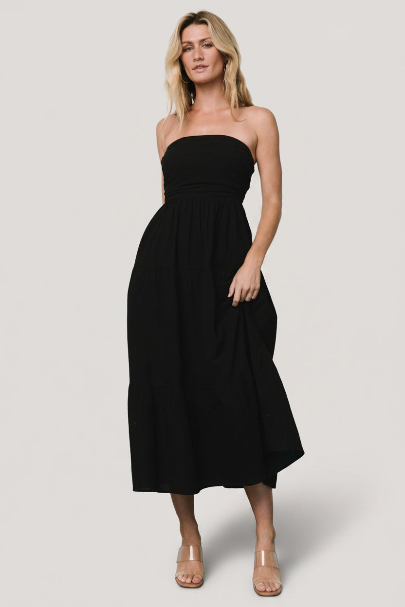 Delray Strapless Dress | Black Delray Strapless Dress | Black