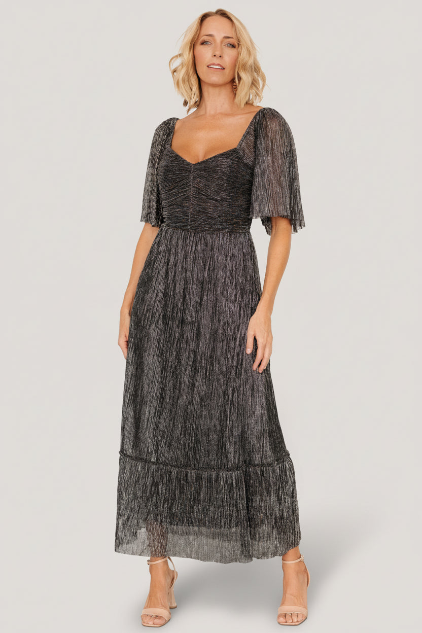 Baltic Born Womens Elea Shimmer Dress | Black | Size: Small Baltic Born Womens Elea Shimmer Dress | Black | Size: Small