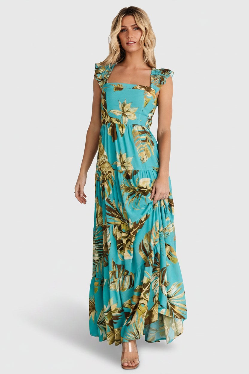 Encinitas Maxi Dress Caribbean Blue | Baltic Born M Encinitas Maxi Dress Caribbean Blue | Baltic Born M