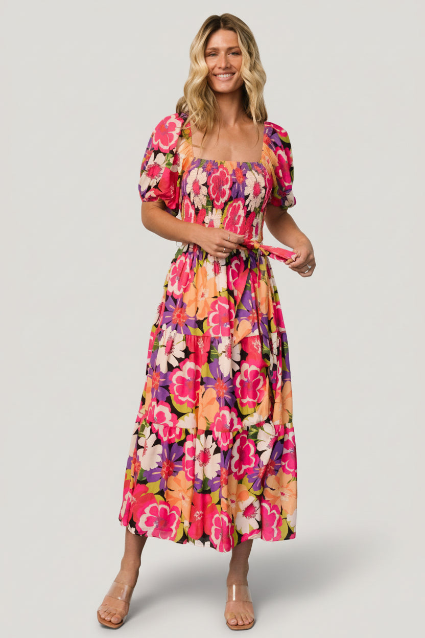 Baltic Born Womens Mazatlan Maxi Dress | Vibrant Floral | Size: Large Baltic Born Womens Mazatlan Maxi Dress | Vibrant Floral | Size: Large