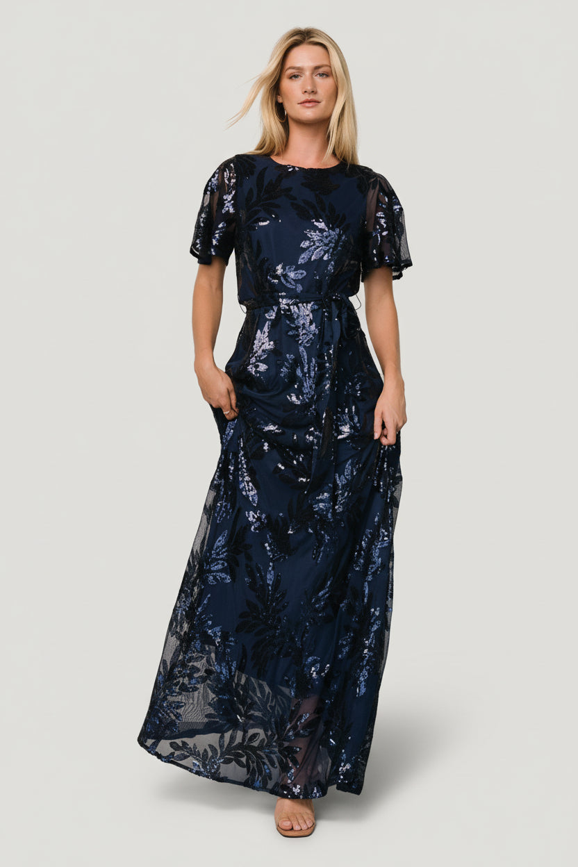 Muse Sequin Maxi Dress - Navy Sequins | Baltic Born S Muse Sequin Maxi Dress - Navy Sequins | Baltic Born S