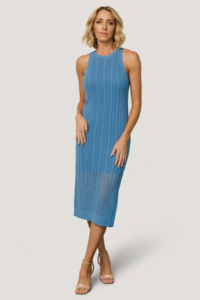 Baltic Born Womens Nalani Knit Tank Dress | Blue | Size: Small Baltic Born Womens Nalani Knit Tank Dress | Blue | Size: Small