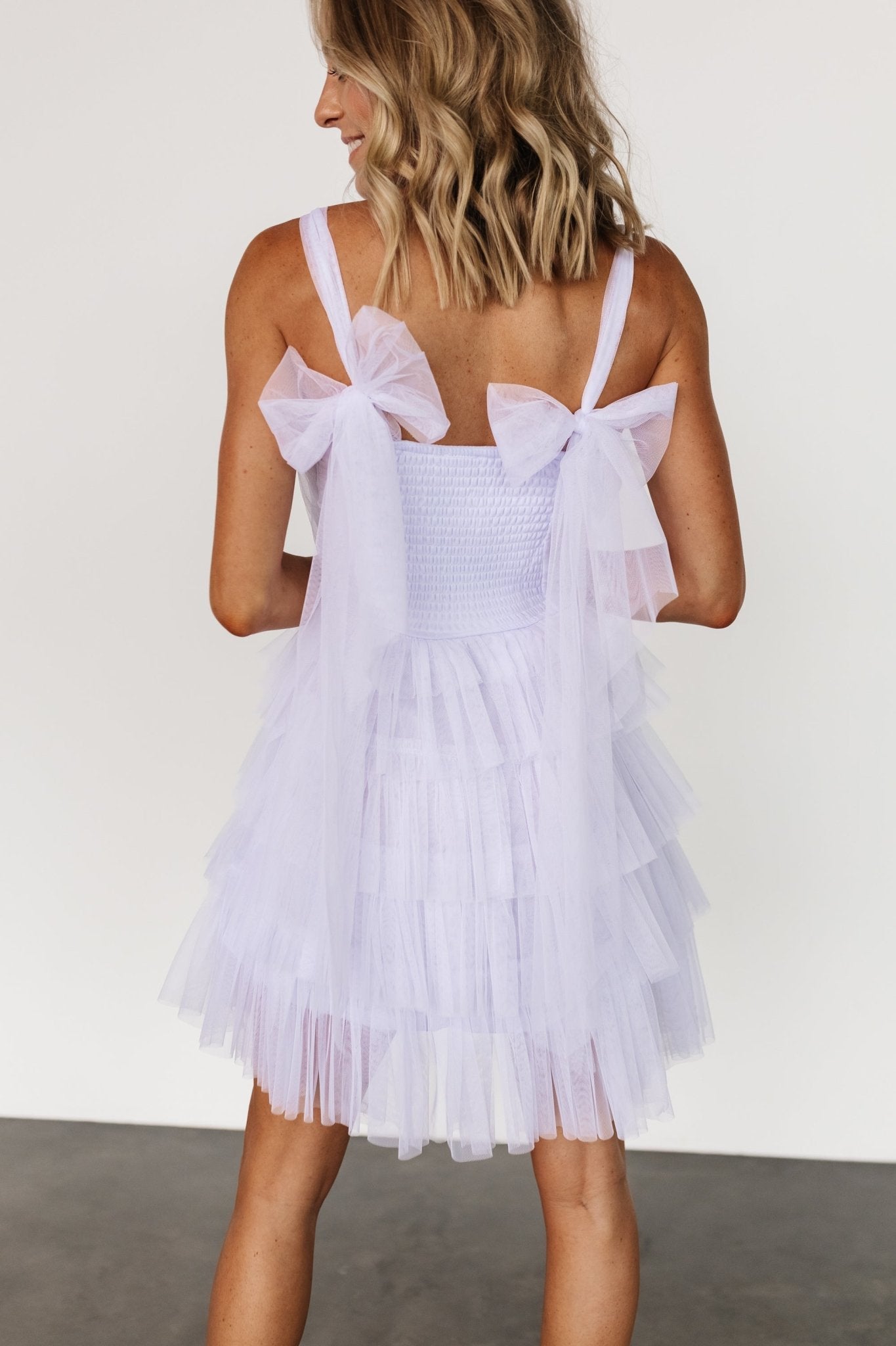 Ember Tulle Short Dress, Lilac