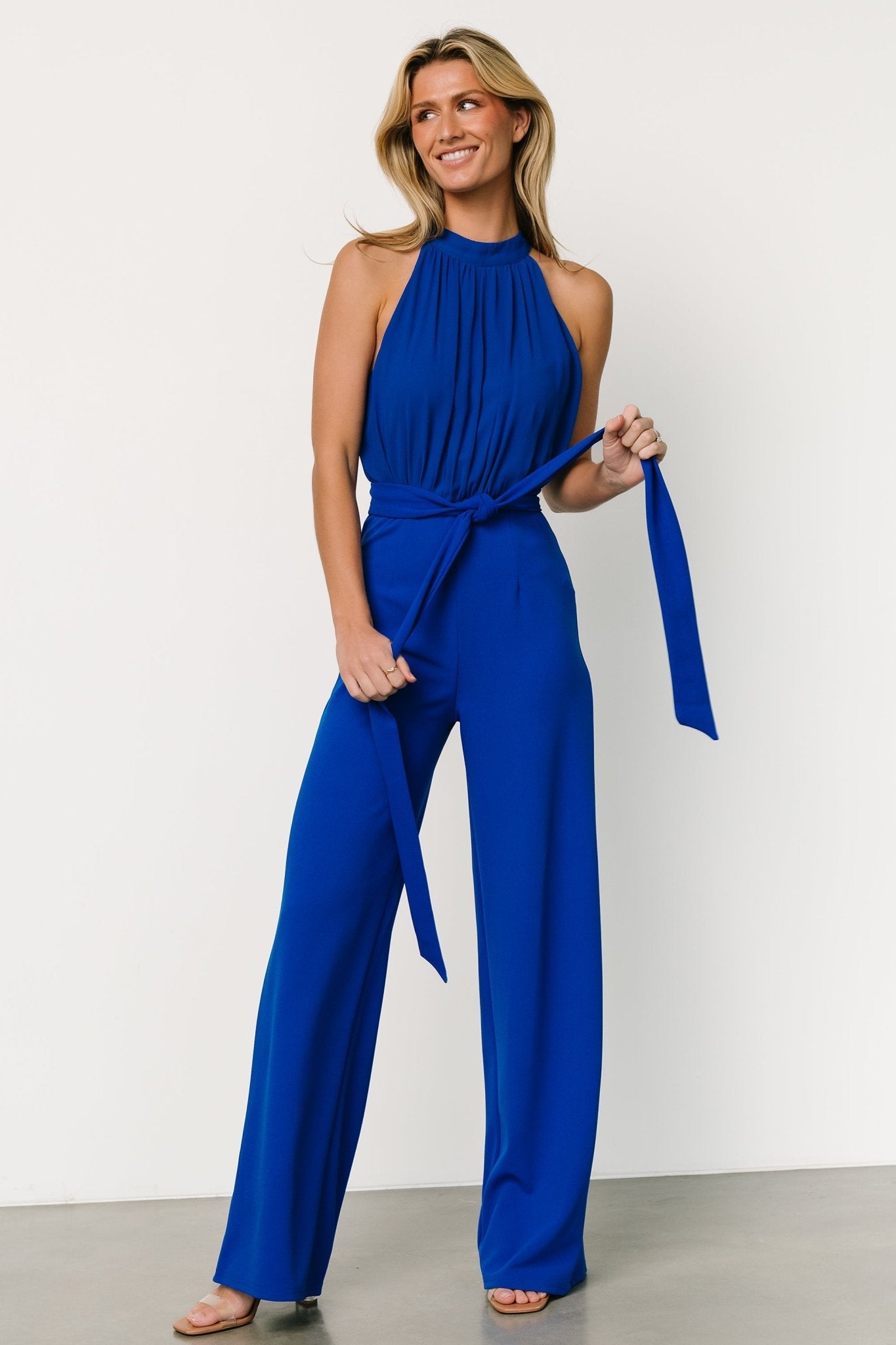 Colbalt blue jumpsuit hot Sz 8