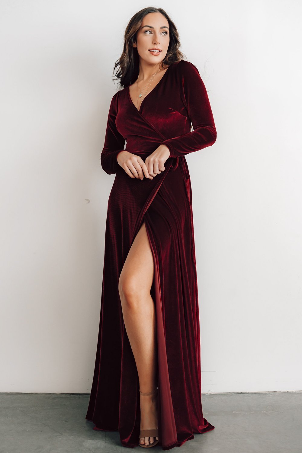 Velour maxi dress Clearance