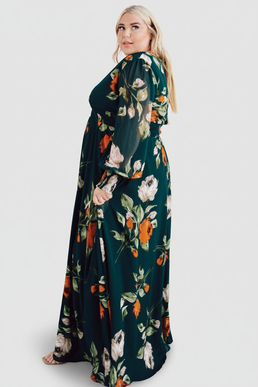 Olivia Maxi Dress | Deep Topaz Floral - Baltic Born