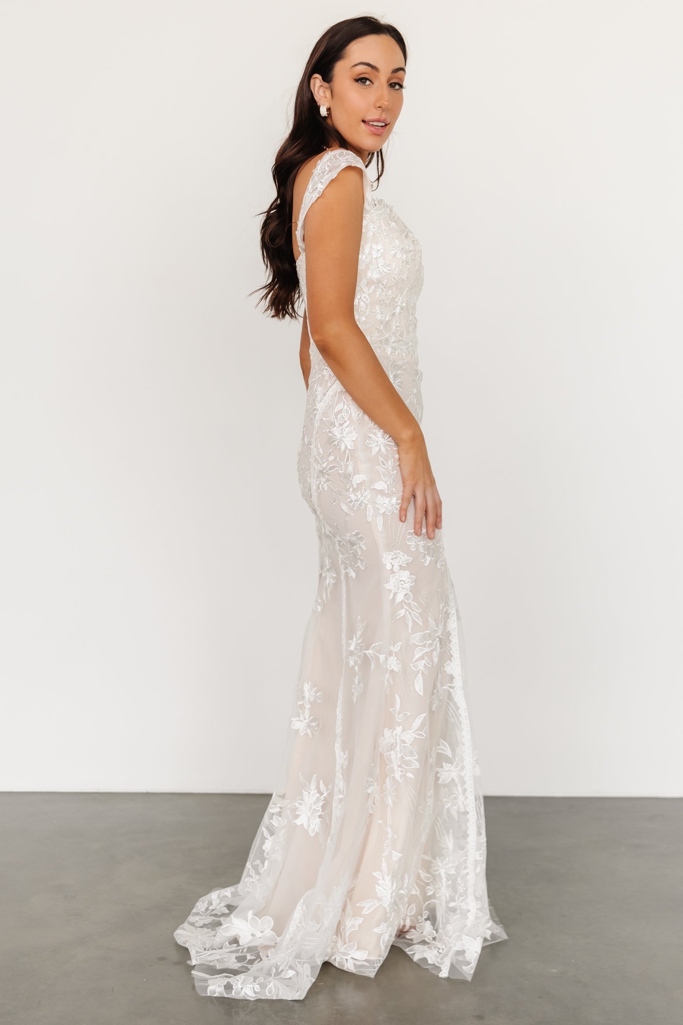 Bianca Lace Maxi Dress, Off White