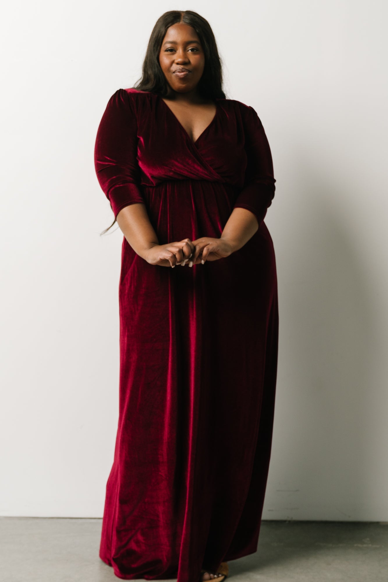 Sofia Velvet Maxi Dress | Mulberry