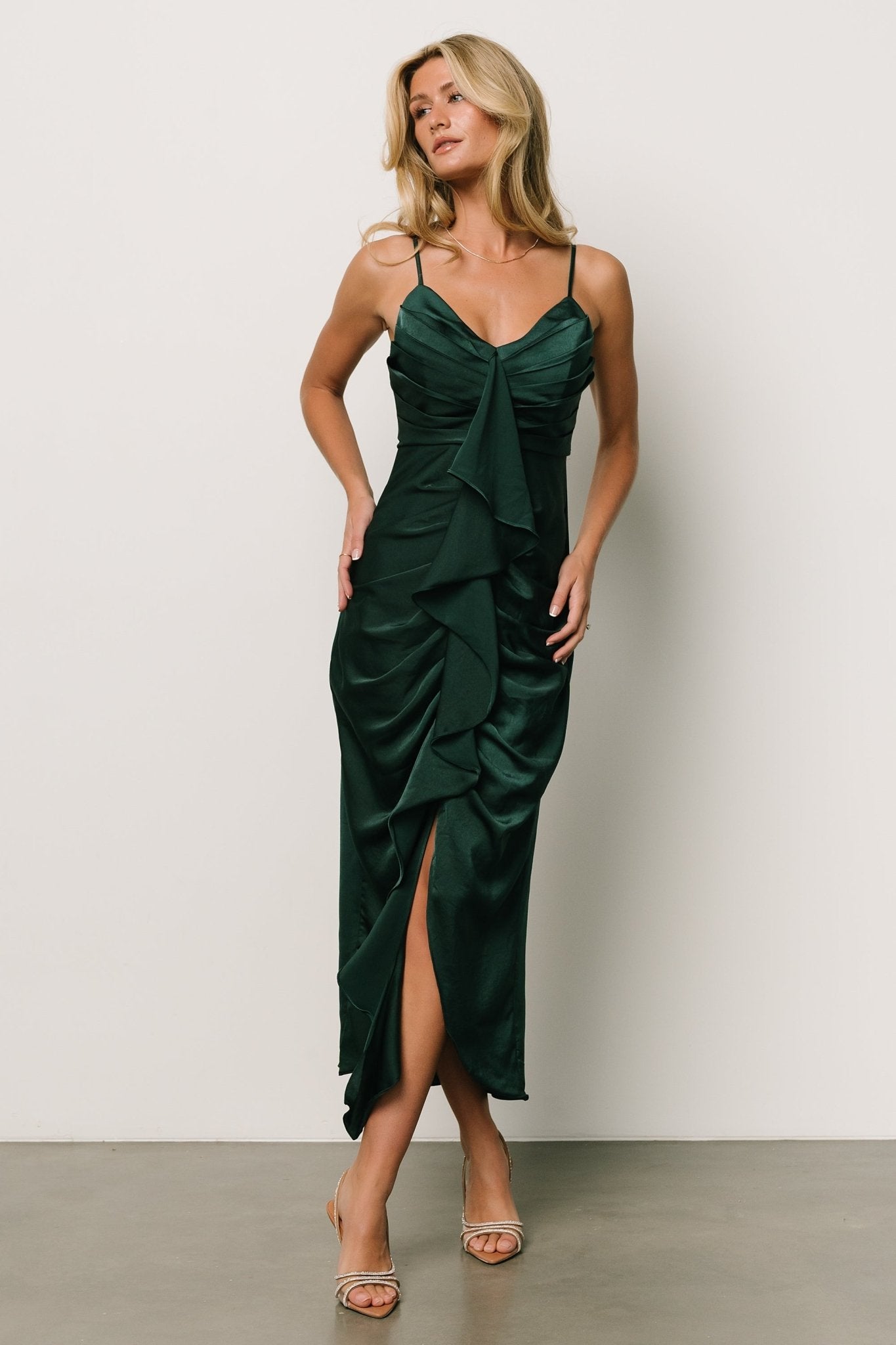 Thessaly Maxi Dress, Dark Green