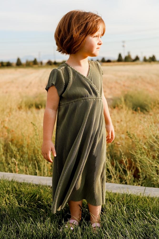 ARISTOCRAT KIDS, TENDER BREEZE LINEN DRESS