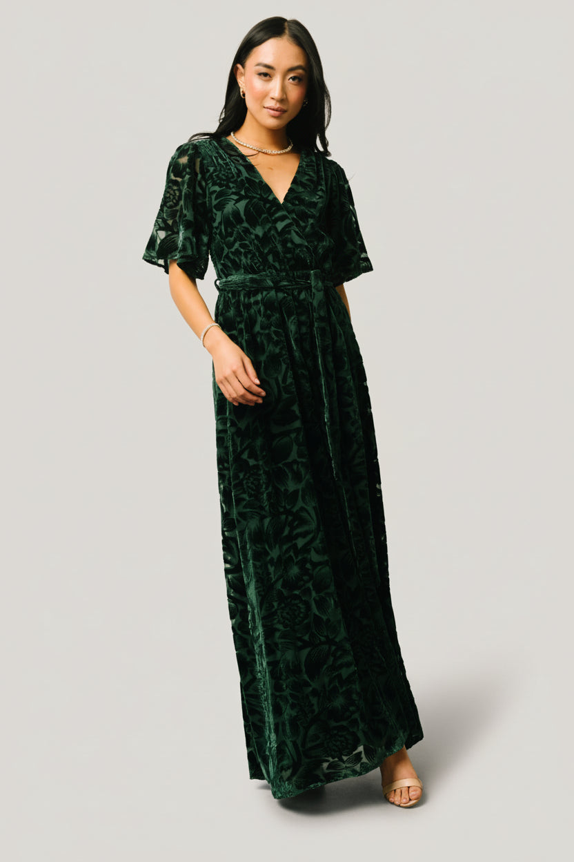 Baltic Born Womens Uma Velvet Maxi Dress | Dark Green | Color: Dark Green | Size: XS Baltic Born Womens Uma Velvet Maxi Dress | Dark Green | Color: Dark Green | Size: XS
