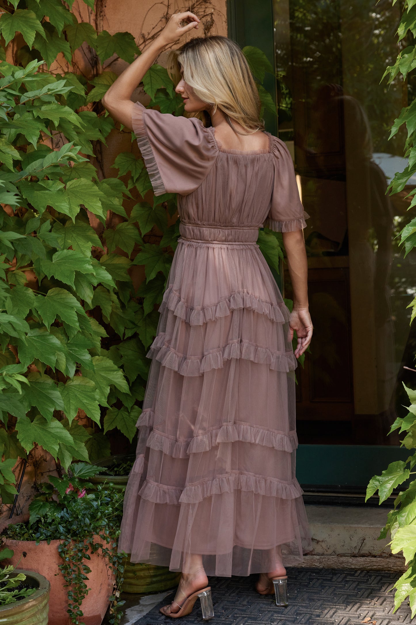 Magdalena Tulle Maxi Dress | Mink