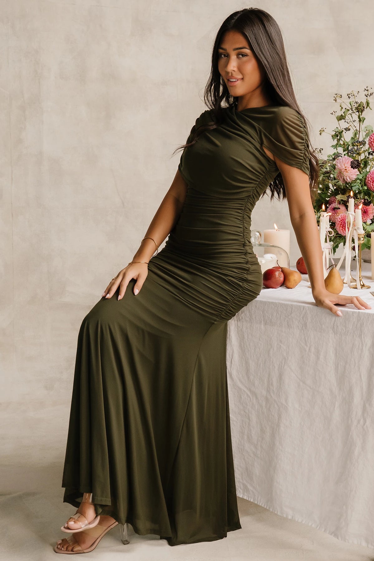 Serenade Maxi Dress | Dark Olive