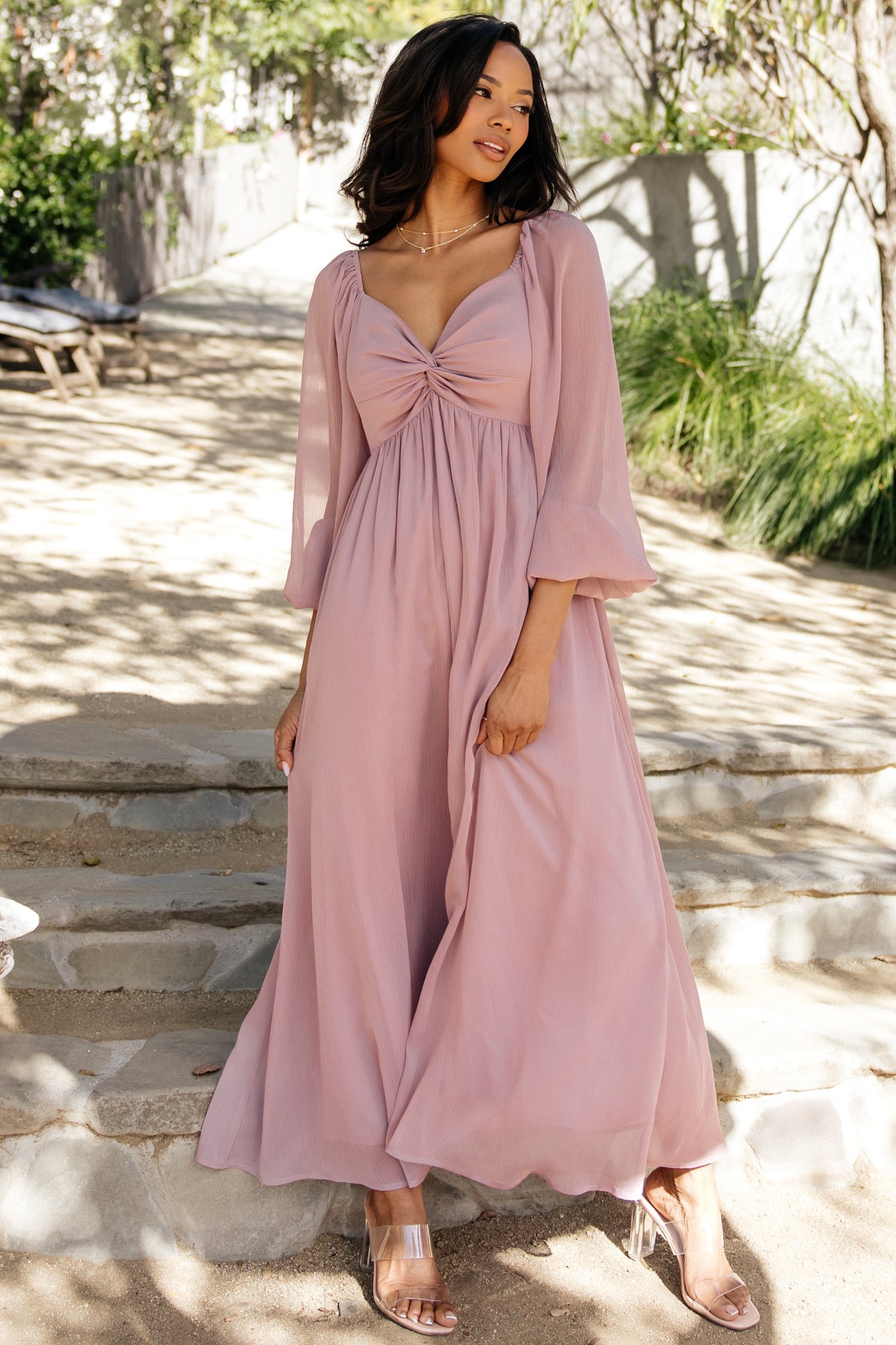 Dione Midi Dress | Dusty Lilac