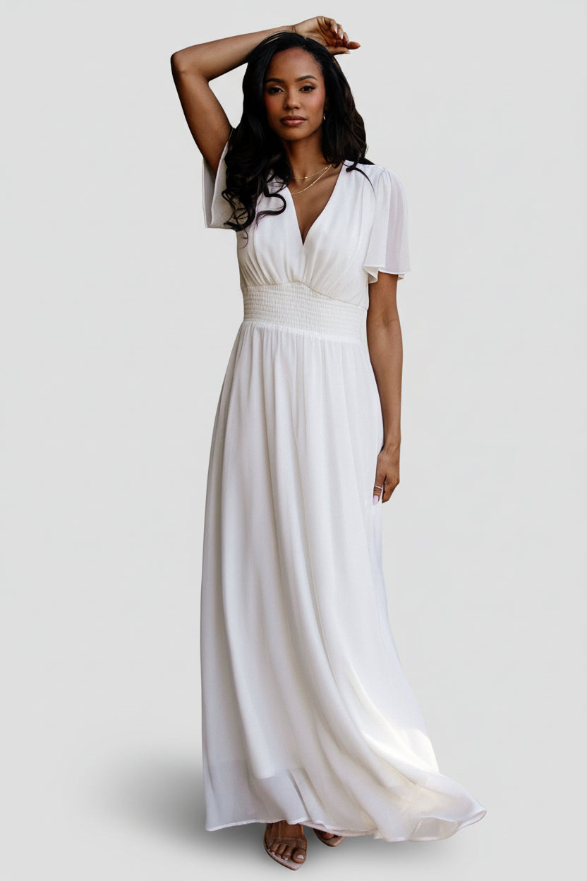 Birdie Maxi Dress | White