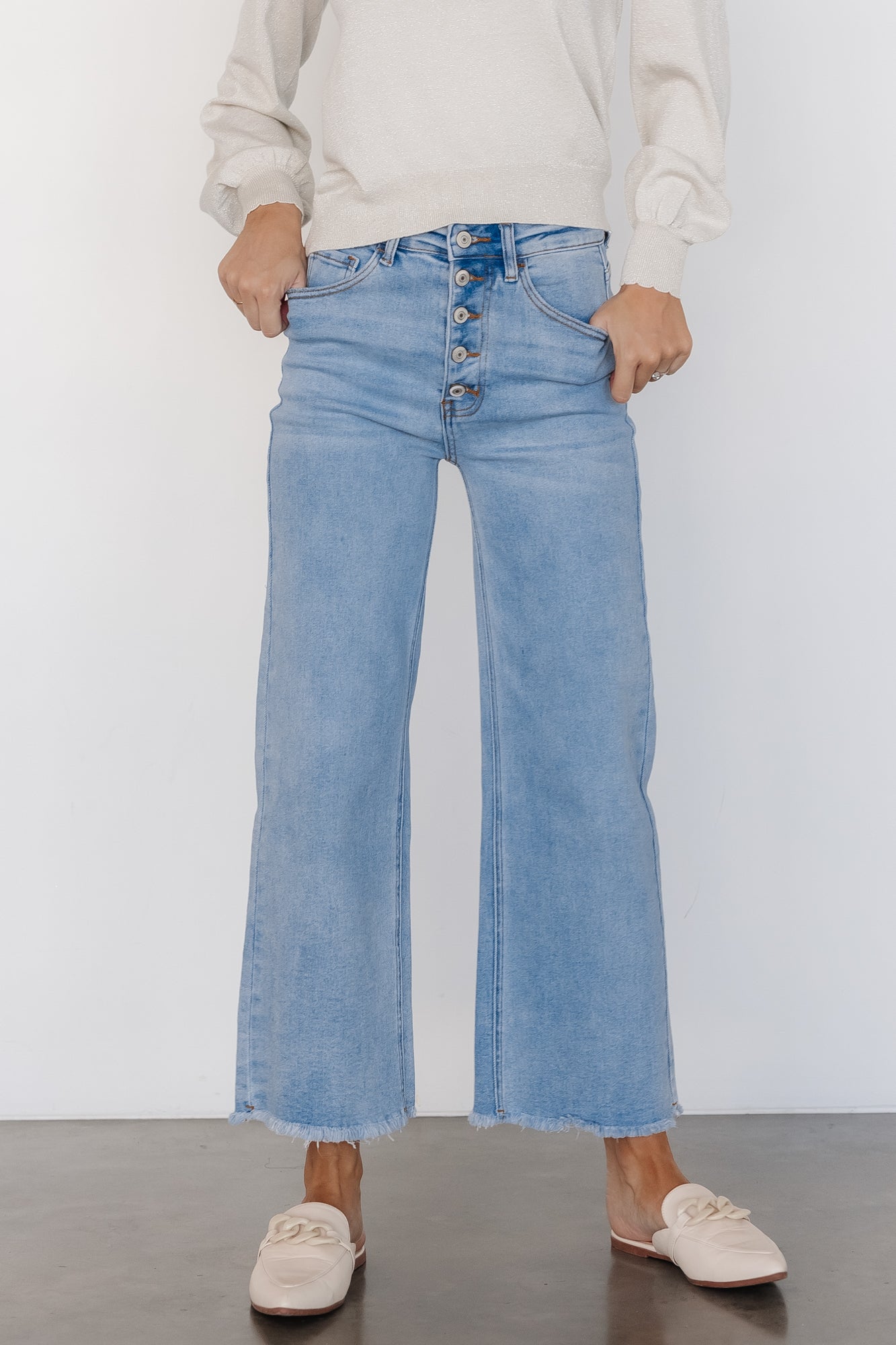 Brody High Rise Wide Leg Jeans | Light Wash