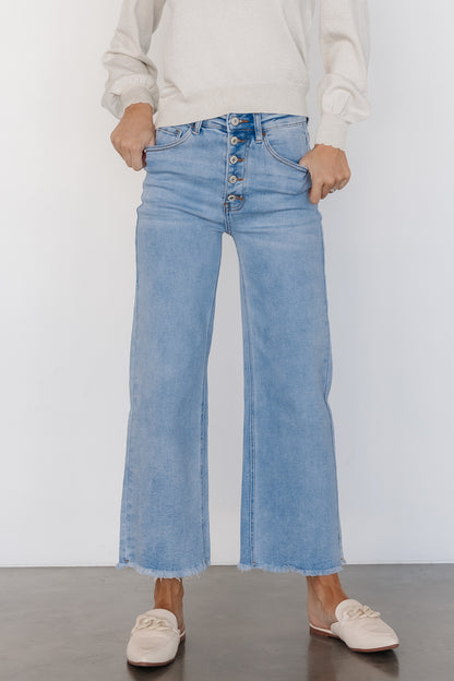 Brody High Rise Wide Leg Jeans | Light Wash