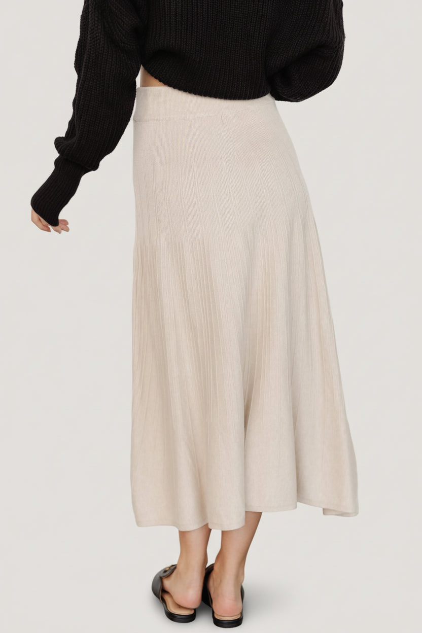 Carynn Knit Midi Skirt | Natural
