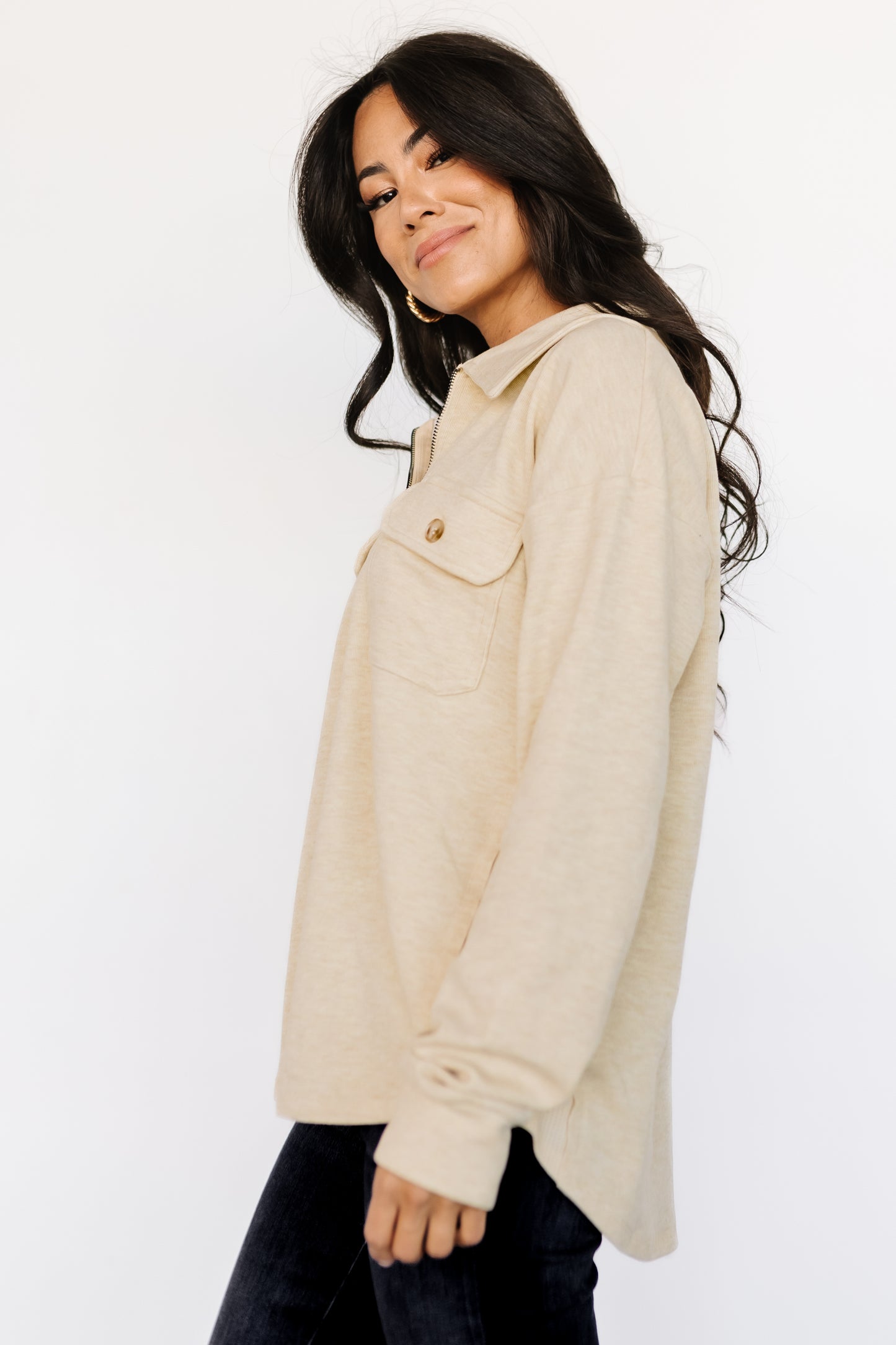 Patrick Half Zip Pullover | Honey