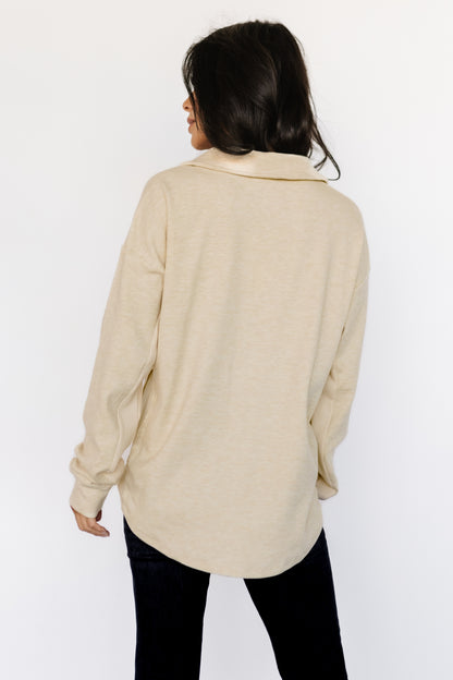 Patrick Half Zip Pullover | Honey