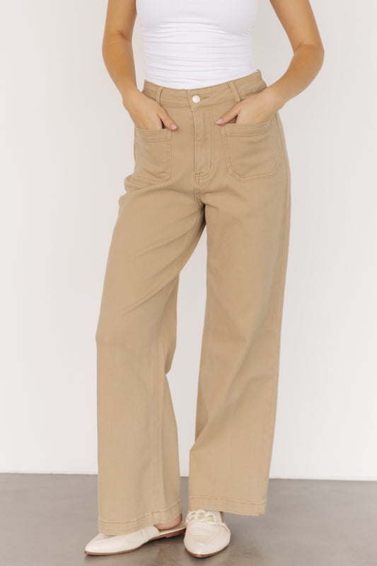 Emery Denim Pants | Natural