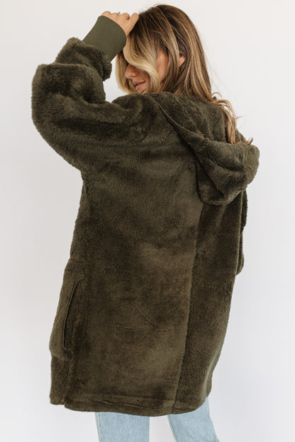 Melrose Teddy Jacket | Olive
