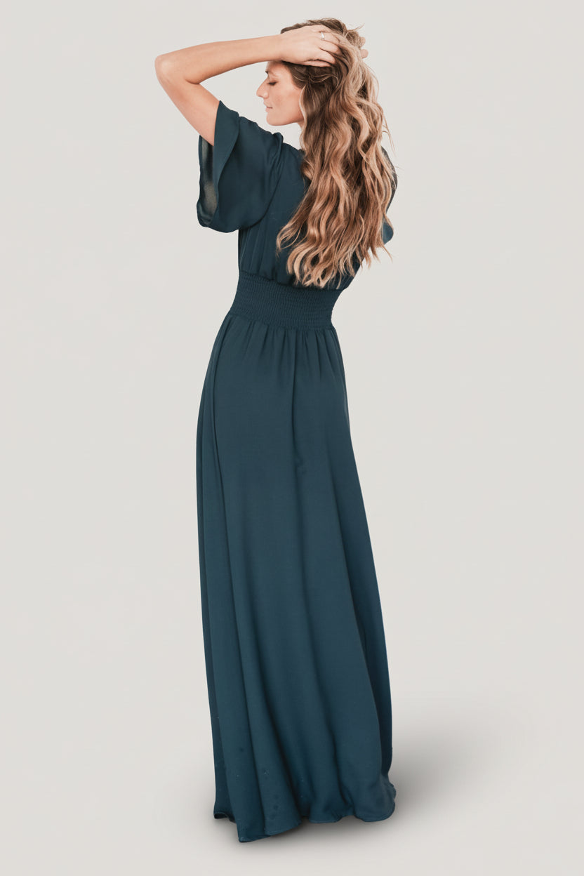 Verona Smocked Maxi Dress | Topaz