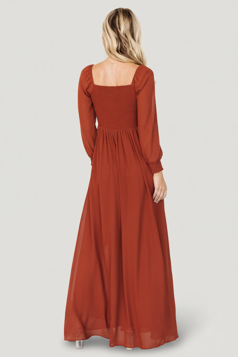 Baltic Born Womens Giselle Maxi Dress | Rust | Size: XL Baltic Born Womens Giselle Maxi Dress | Rust | Size: XL