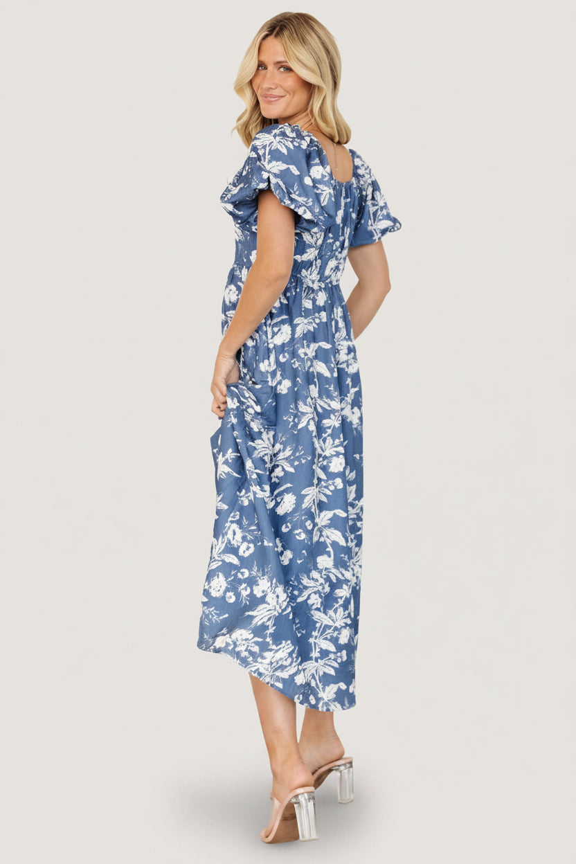 Graceland Maxi Dress | Slate + White Floral