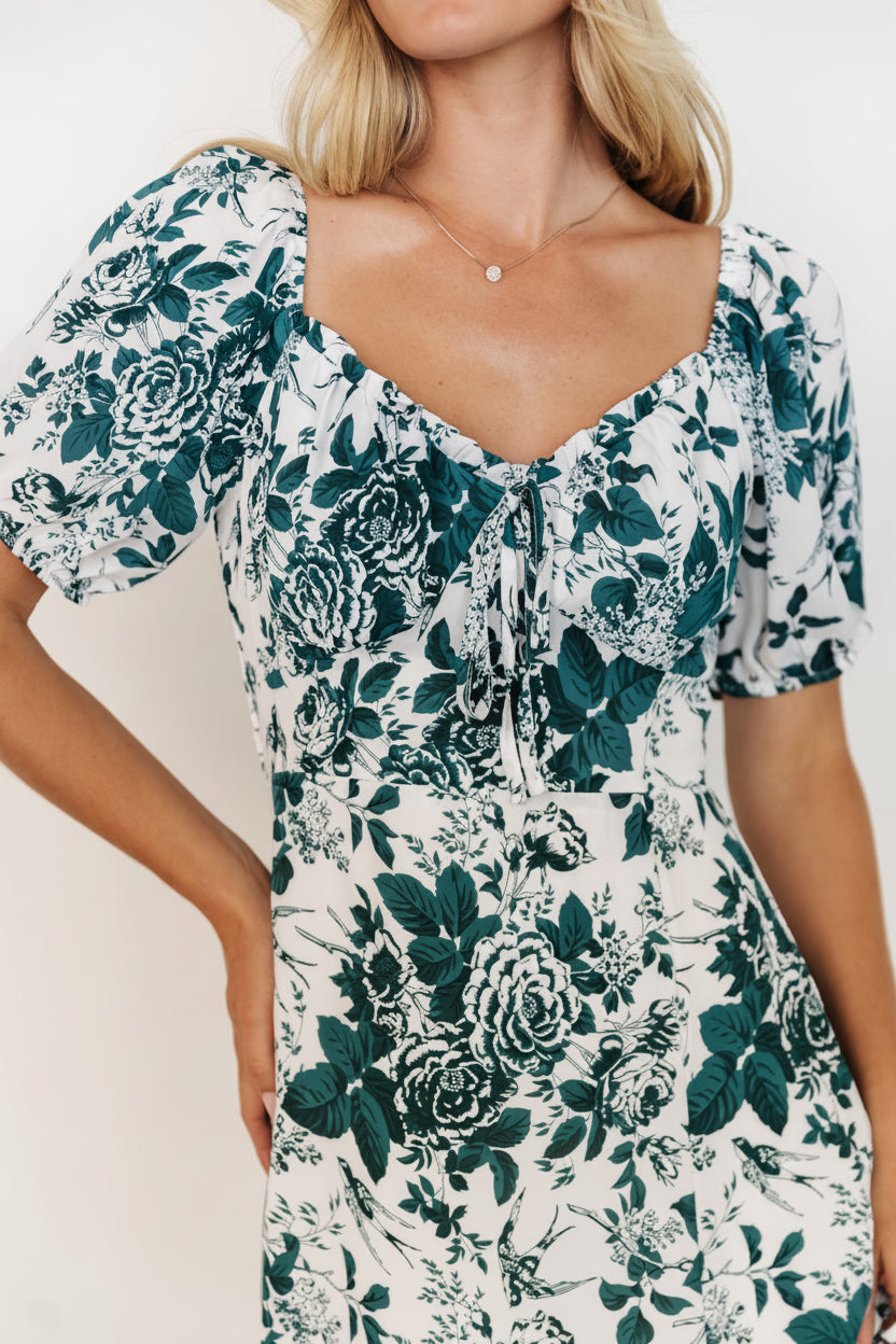 cadence midi dress Baltic Born Womens Cadence Midi Dress | Jade Floral