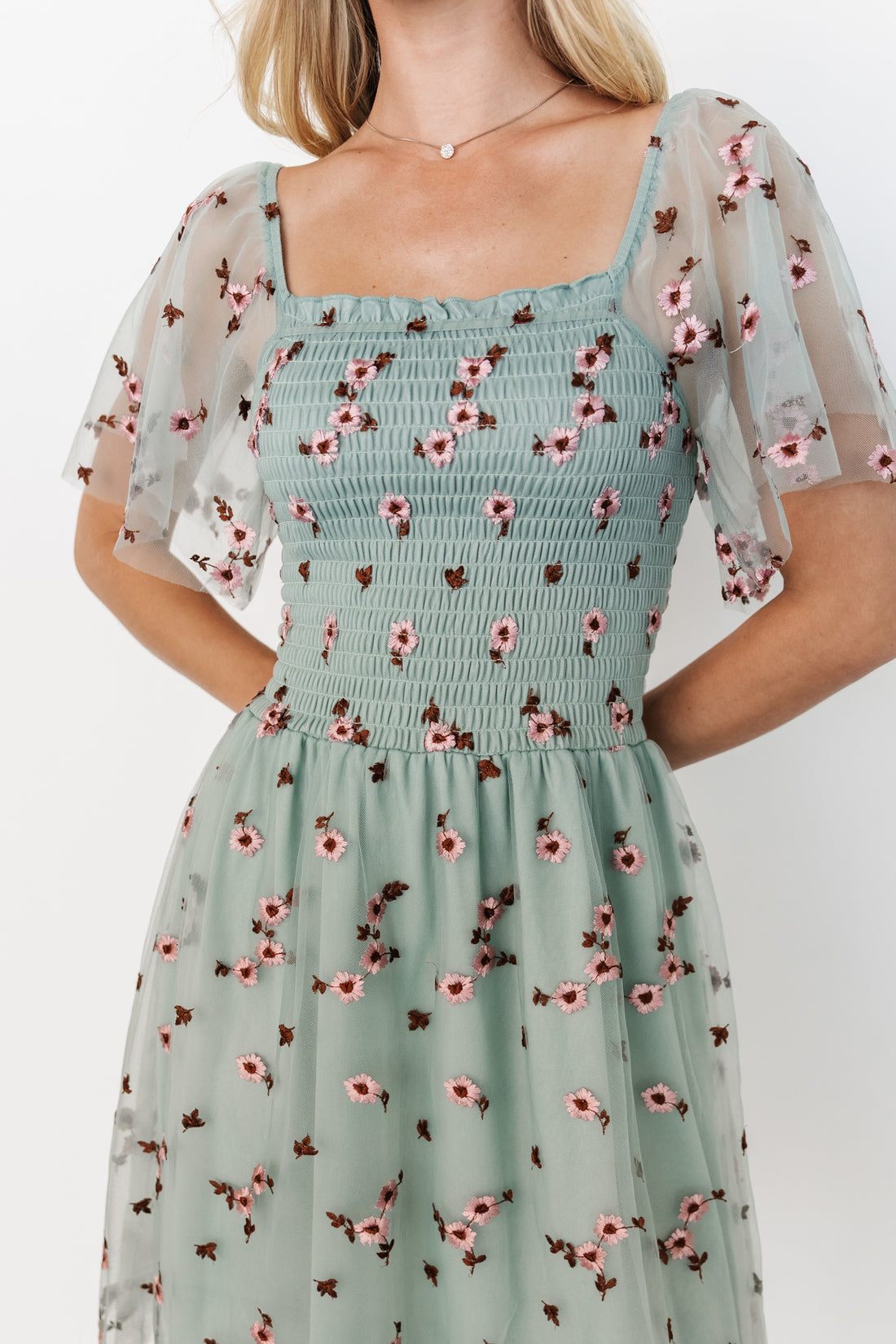 Short Satin/ Tulle Dress Size 16 Style HJZY65