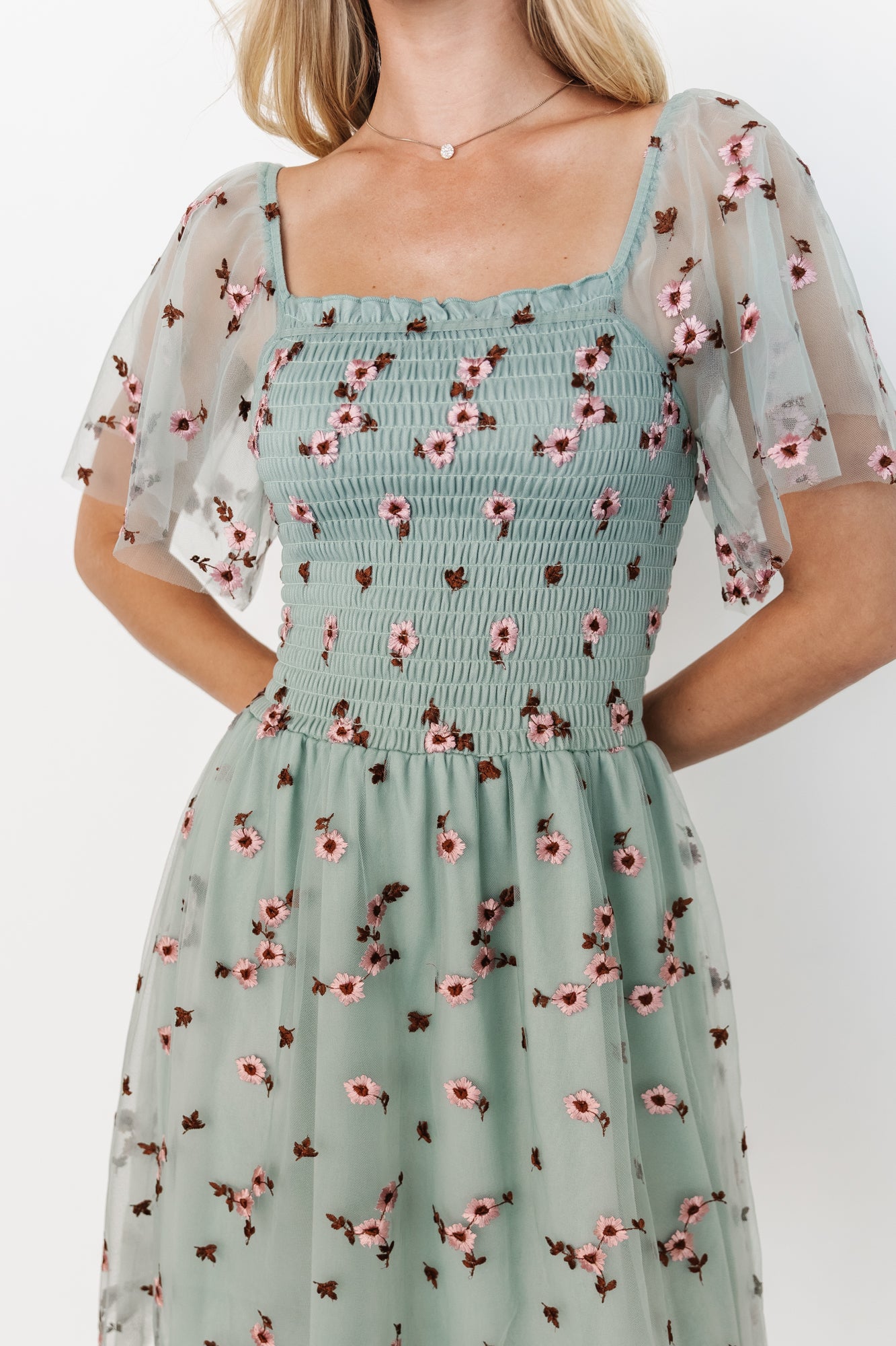 sage mini dress pink Faithfull the Brand Sage Mini Dress Juliette Floral
