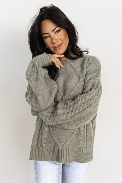 Mona Knit Sweater | Olive