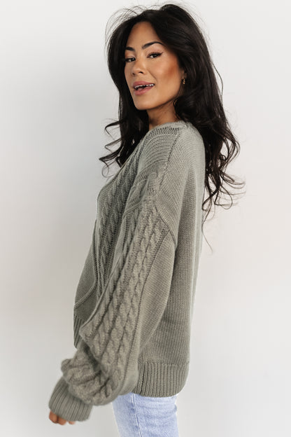 Mona Knit Sweater | Olive