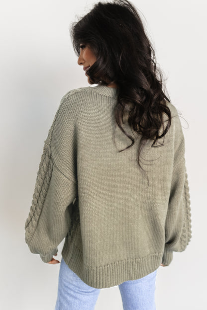 Mona Knit Sweater | Olive