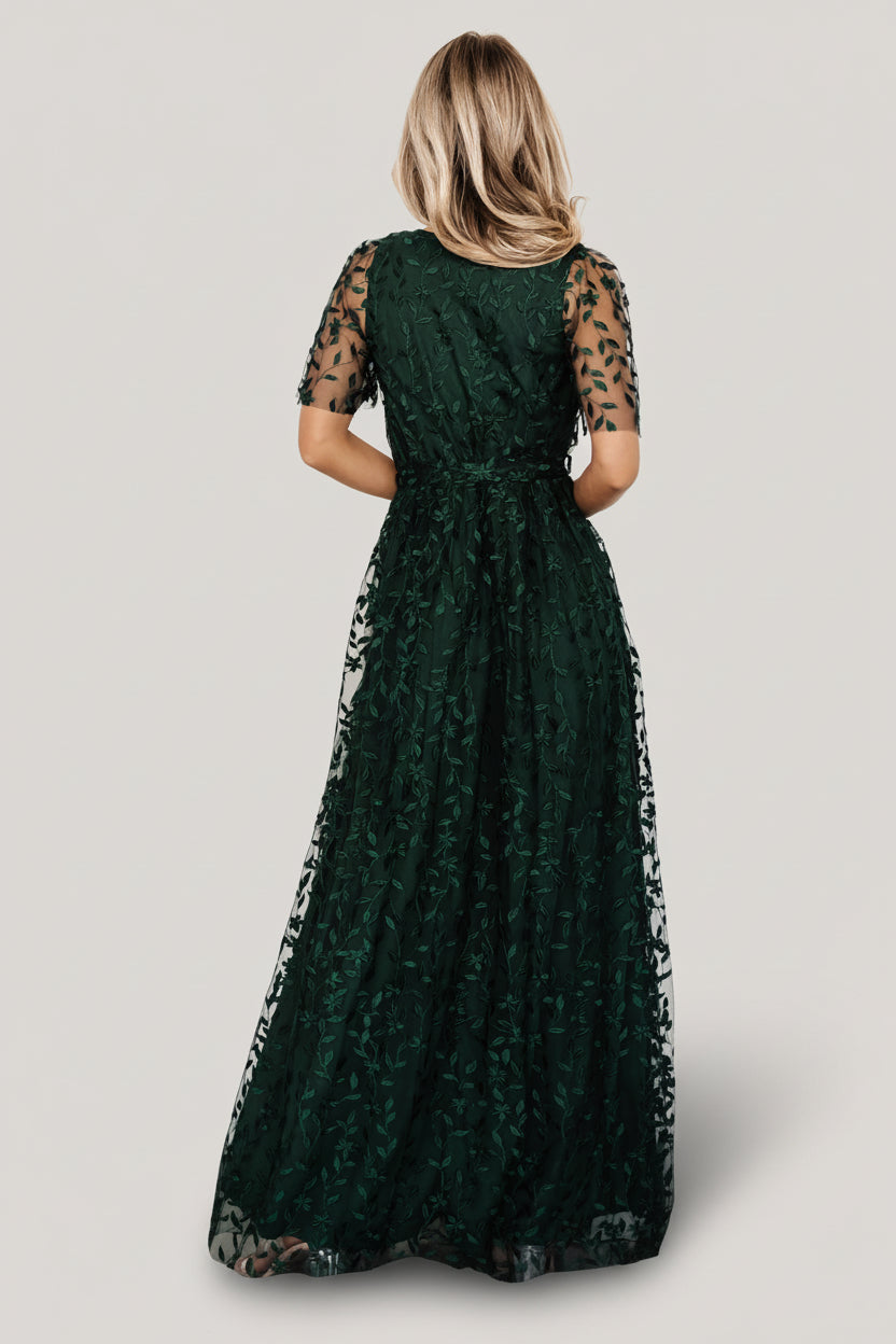 Baltic Born Womens Marseille Embossed Maxi Dress | Green | Size: Small Baltic Born Womens Marseille Embossed Maxi Dress | Green | Size: Small