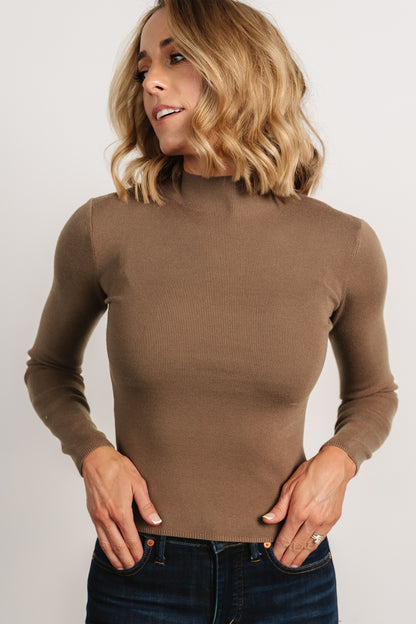 Frances Knit Top | Mocha