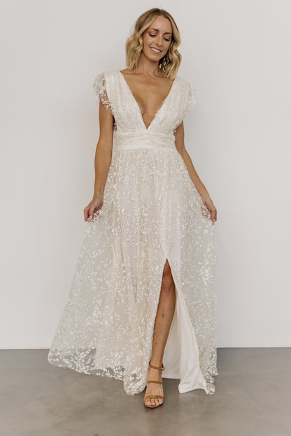 Arlene Shimmer Gown | Ivory