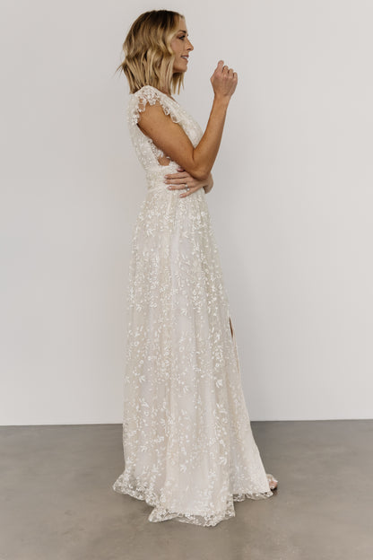 Arlene Shimmer Gown | Ivory