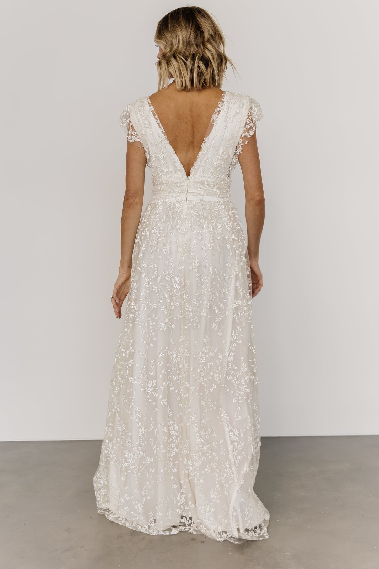 Arlene Shimmer Gown | Ivory