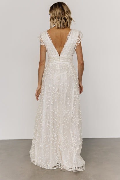 Arlene Shimmer Gown | Ivory