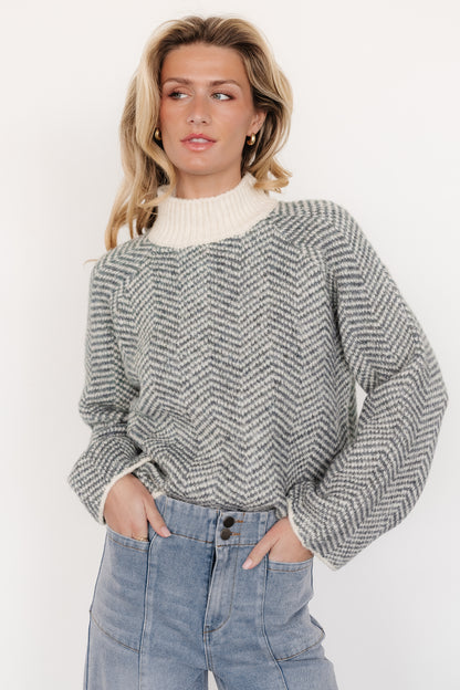 Trisha Knit Sweater | Balsam Stripe