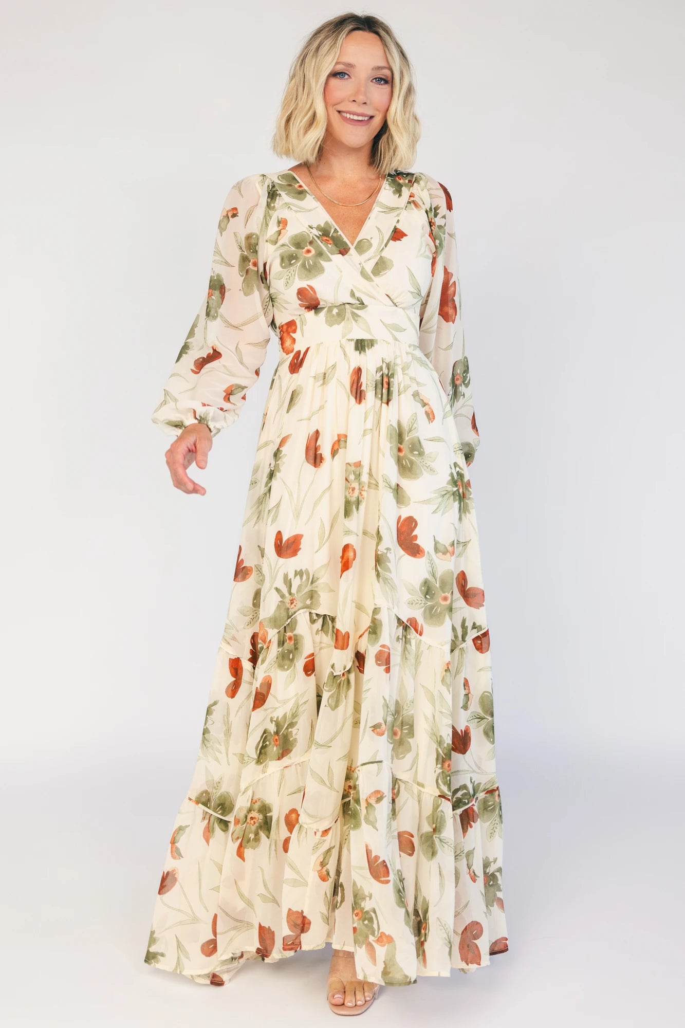 Johanna Maxi Dress | Cream Floral