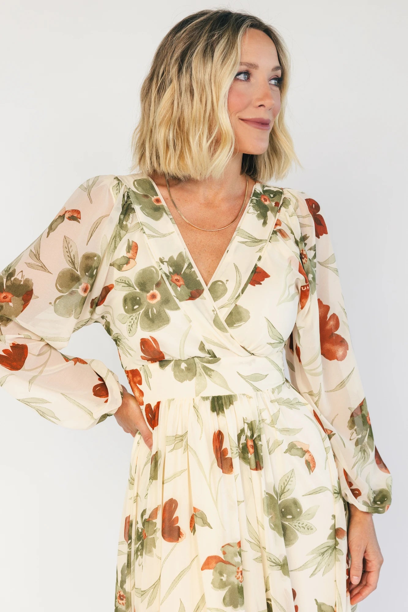 Johanna Maxi Dress | Cream Floral