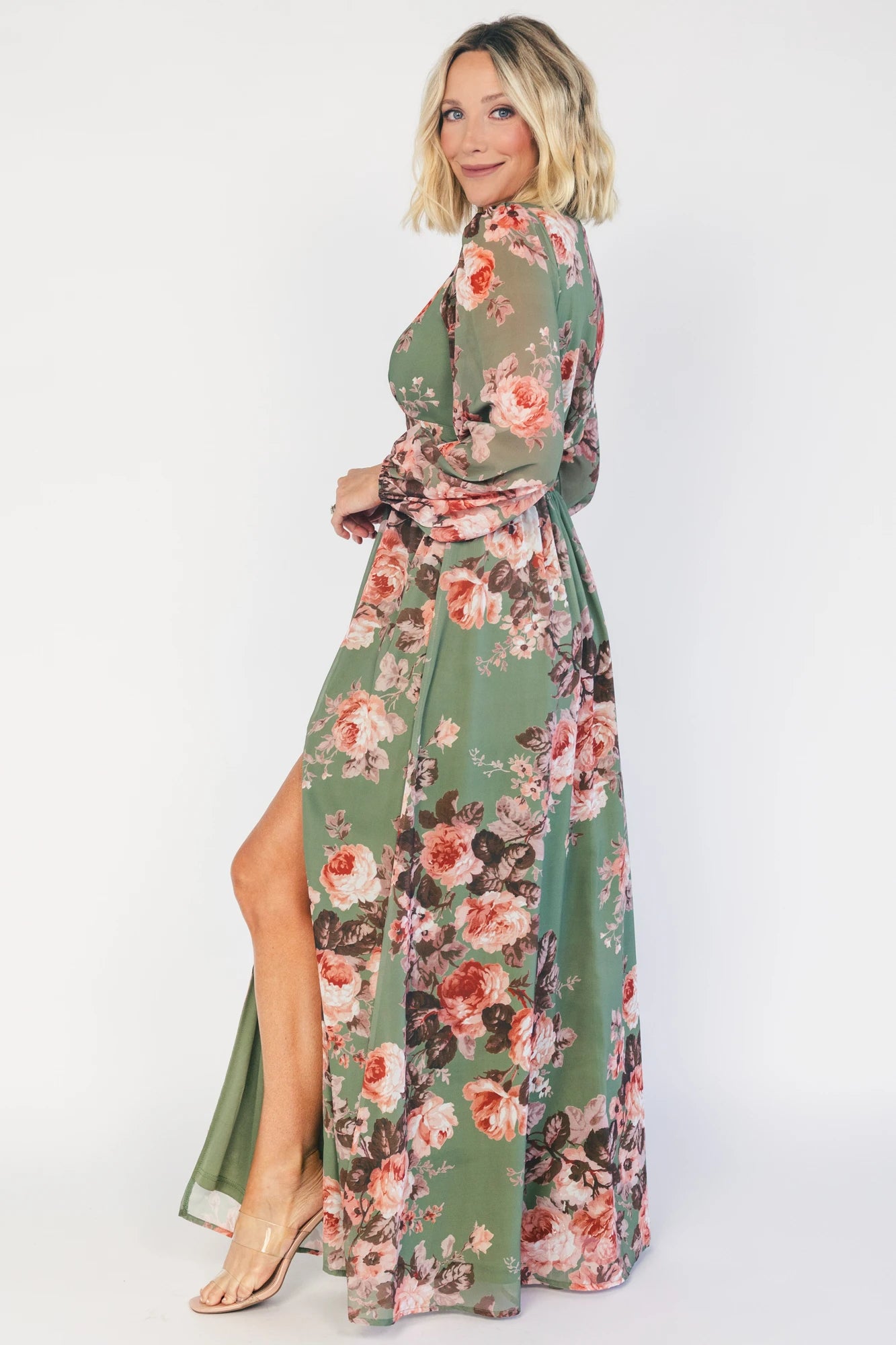 Adira Maxi Dress | Green Floral