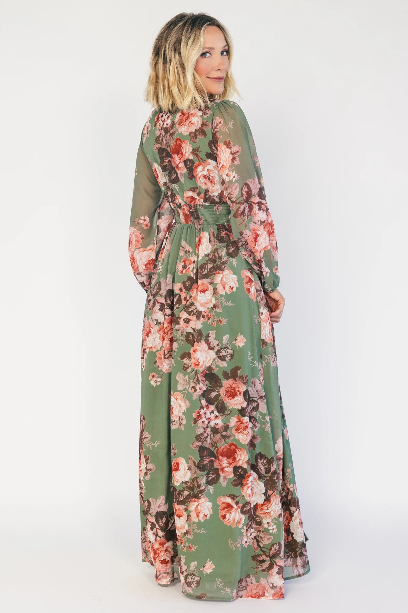 Adira Maxi Dress | Green Floral
